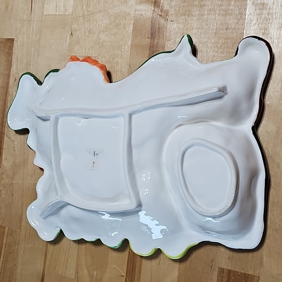 ☘️ Ceramic Leprechaun St. Patrick’s Day Serving Tray Pot of Gold - Picture 3 of 3